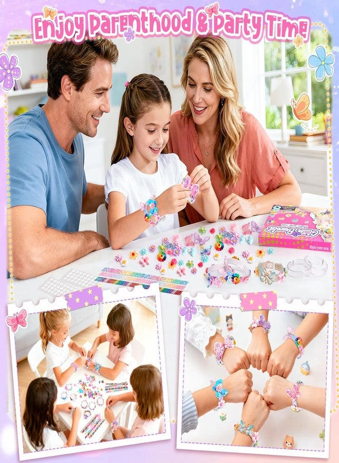 Eichhoo Friendship Bracelet Making Kit for Girls, 5-12 Year Old Girl Birthday Gifts, Arts and Crafts Kits for Kids, Girls Toys Age 5 6 7 8 9 10 Years Old, Kid Jewelry Making Kit with Charm (Butterfly&Flower) - Image 3